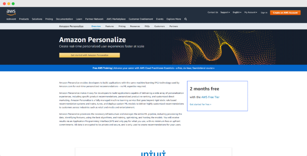 Amazon_Personalize_Screenshot